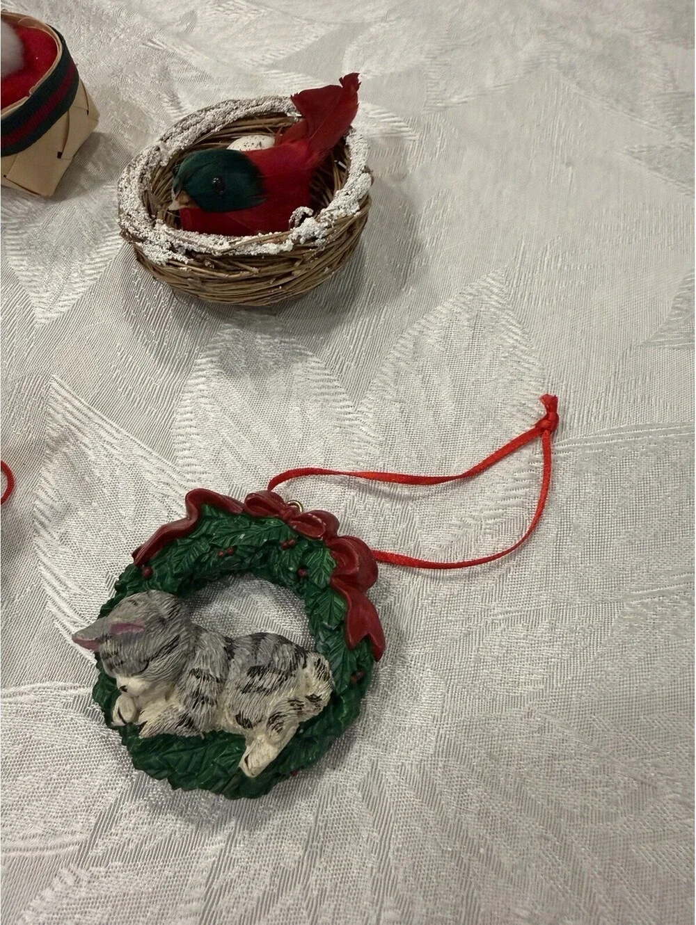 Christmas Ornaments Cat Theme Lot Of  19